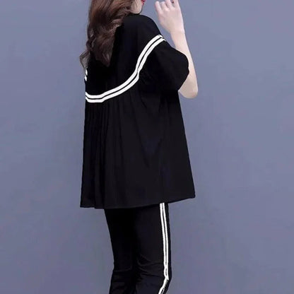 Conjunto Lucille™ com Blusa Soltinha + Calça Lycra - Pureza e Conforto Clássico do Algodão!