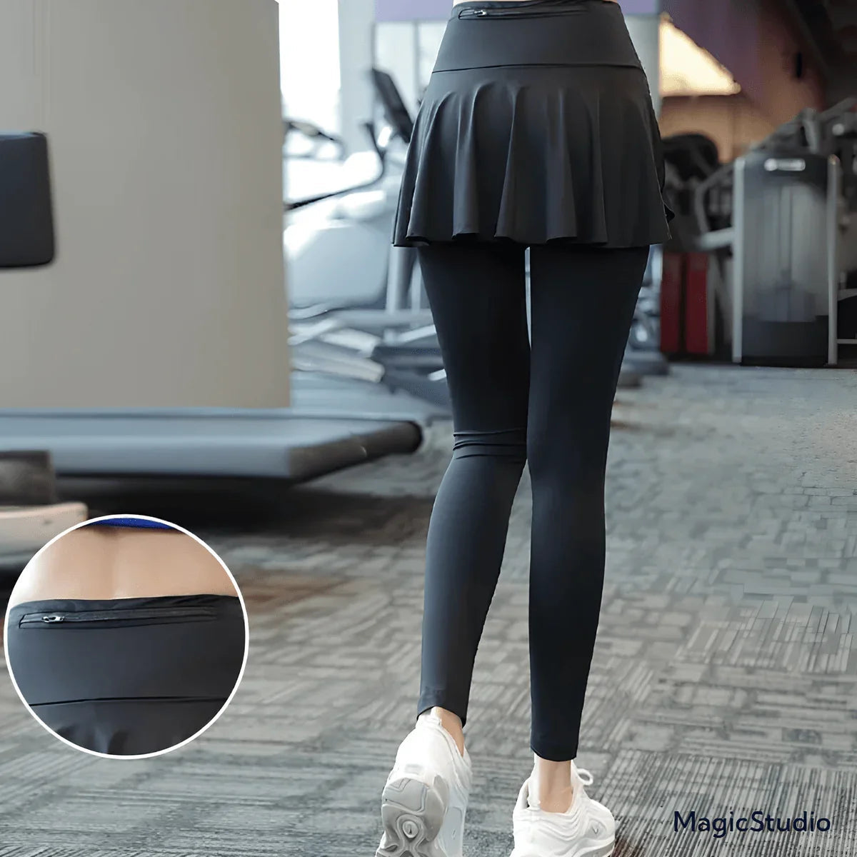 Legging Saia Athletica™ com Cintura Super Elástica e Bolso Traseiro /  Estilo, Conforto e Performance para o Seu Treino!