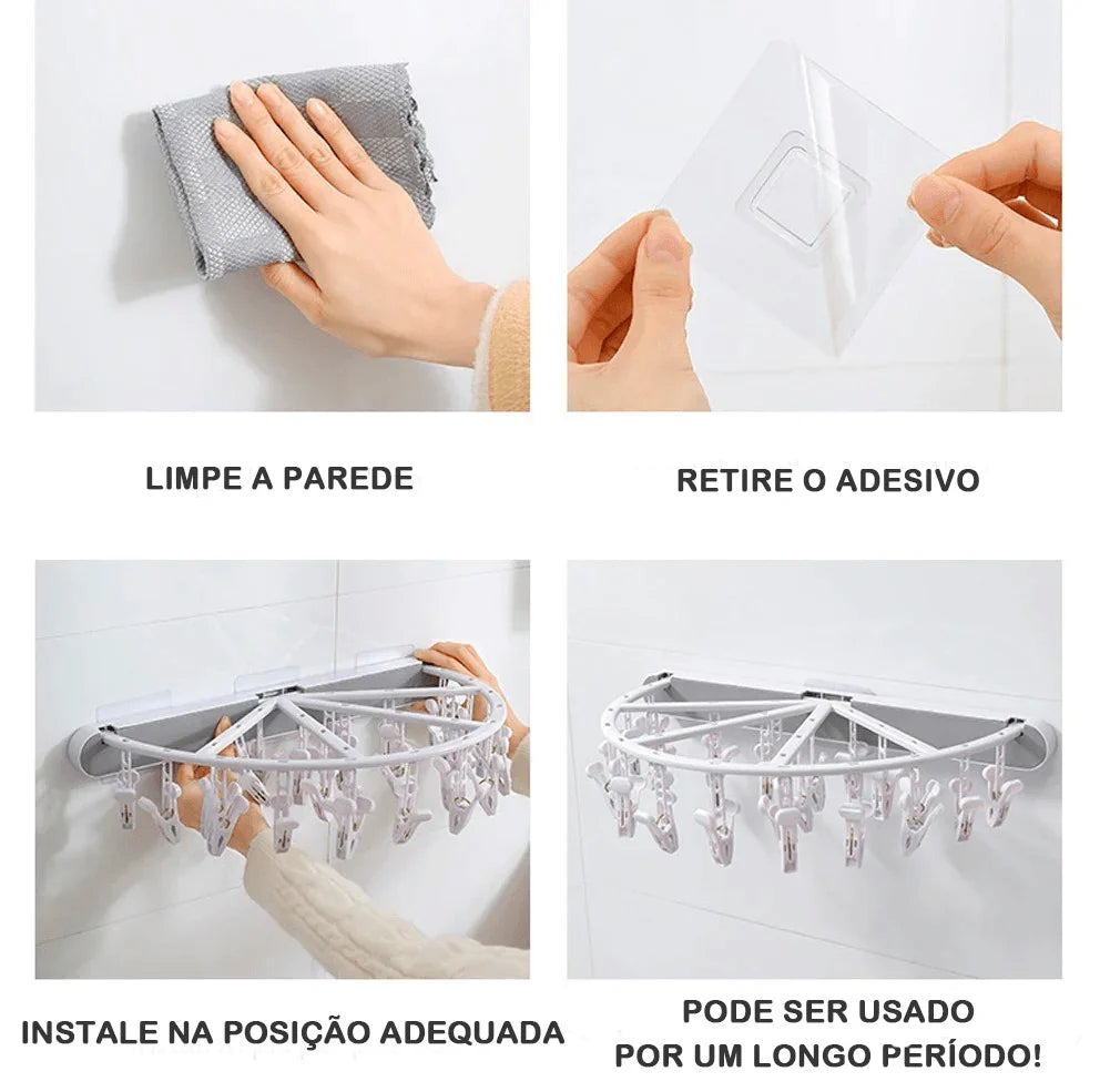 Varal Retrátil Modern Lar™ / Instalação Simples e Sem Furos!