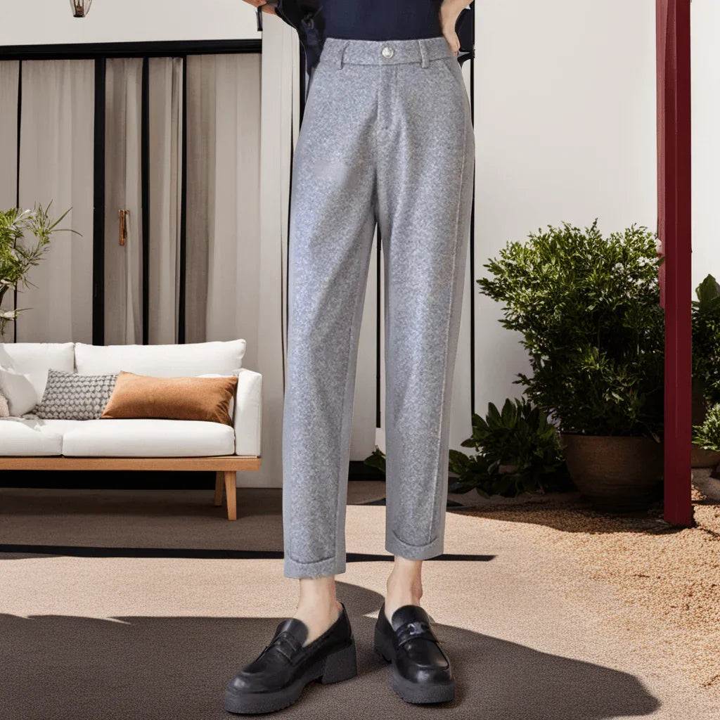 Calça de Cintura Alta Seraphina™ Elegância sofisticada, Projetada para Impressionar!