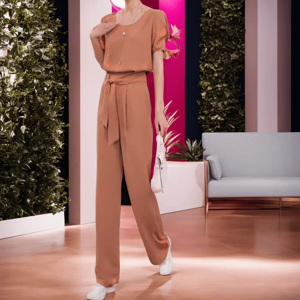 Conjunto Aurora™ com Blusinha de Amarração + Calça de Cintura Alta / A Escolha Certeira para Mulheres Elegantes e Estilosas!