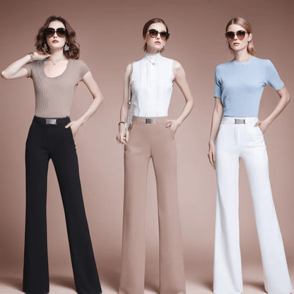 Calça de Alfaiataria Tiffany™ - Elegância com Corte Italiano para um Estilo Inigualável!