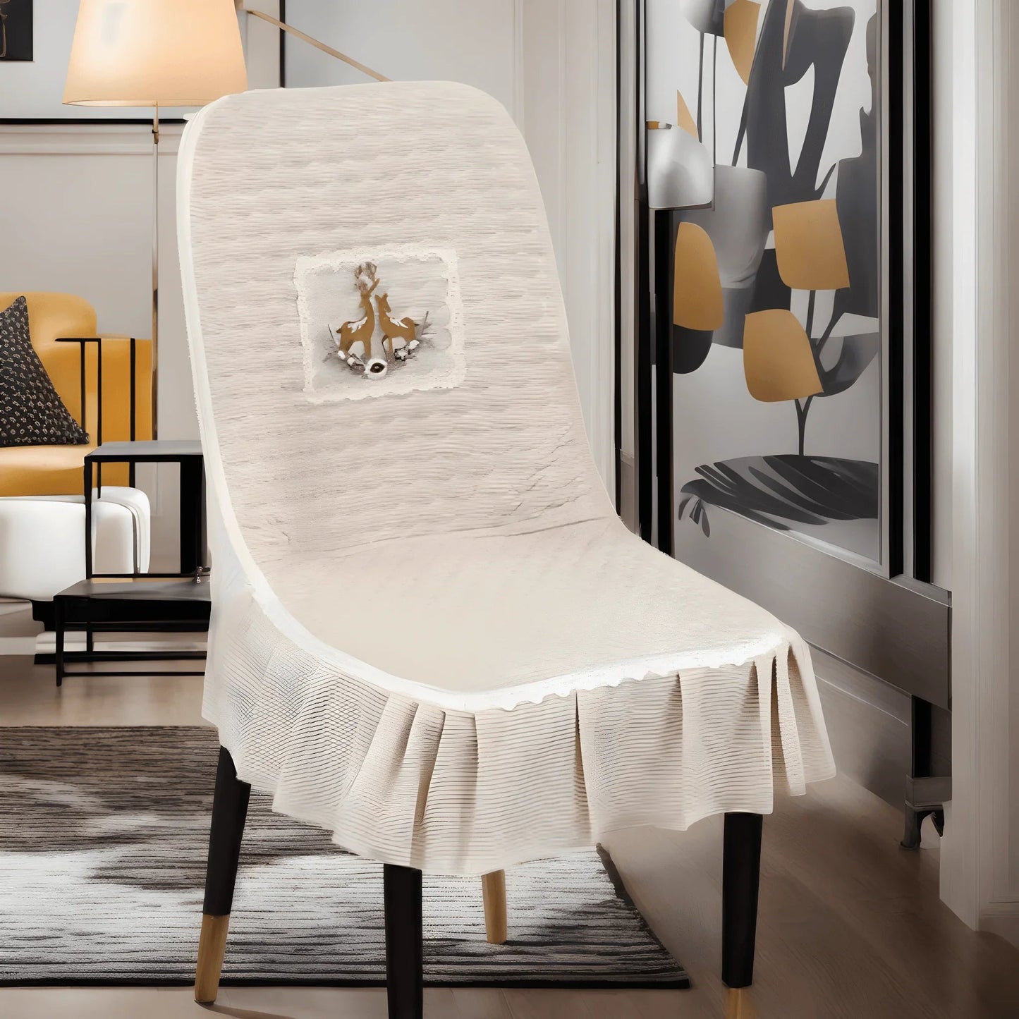 Capas de Cadeira Holly™ com Design Premium para Decoração / Toque Aconchegante para uma Decoração Inesquecível!