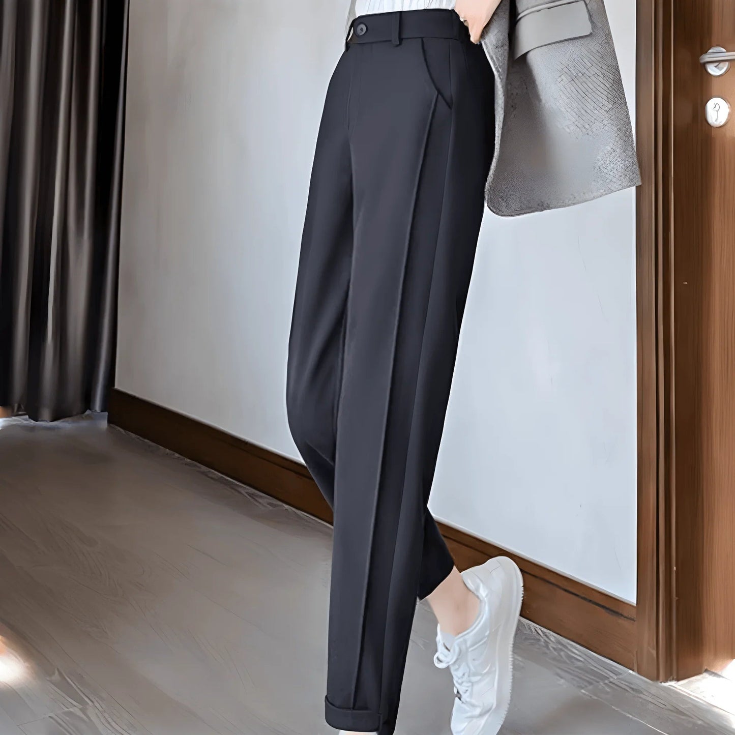 Calça de Cintura Alta Seraphina™ Elegância sofisticada, Projetada para Impressionar!