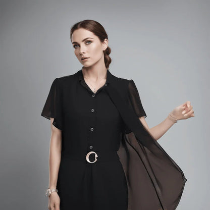 Conjunto Abravanel™ de Camisa com Cardigã Sobreposto + Calça Alfaiataria /  Elegância Atemporal para a Mulher Moderna!