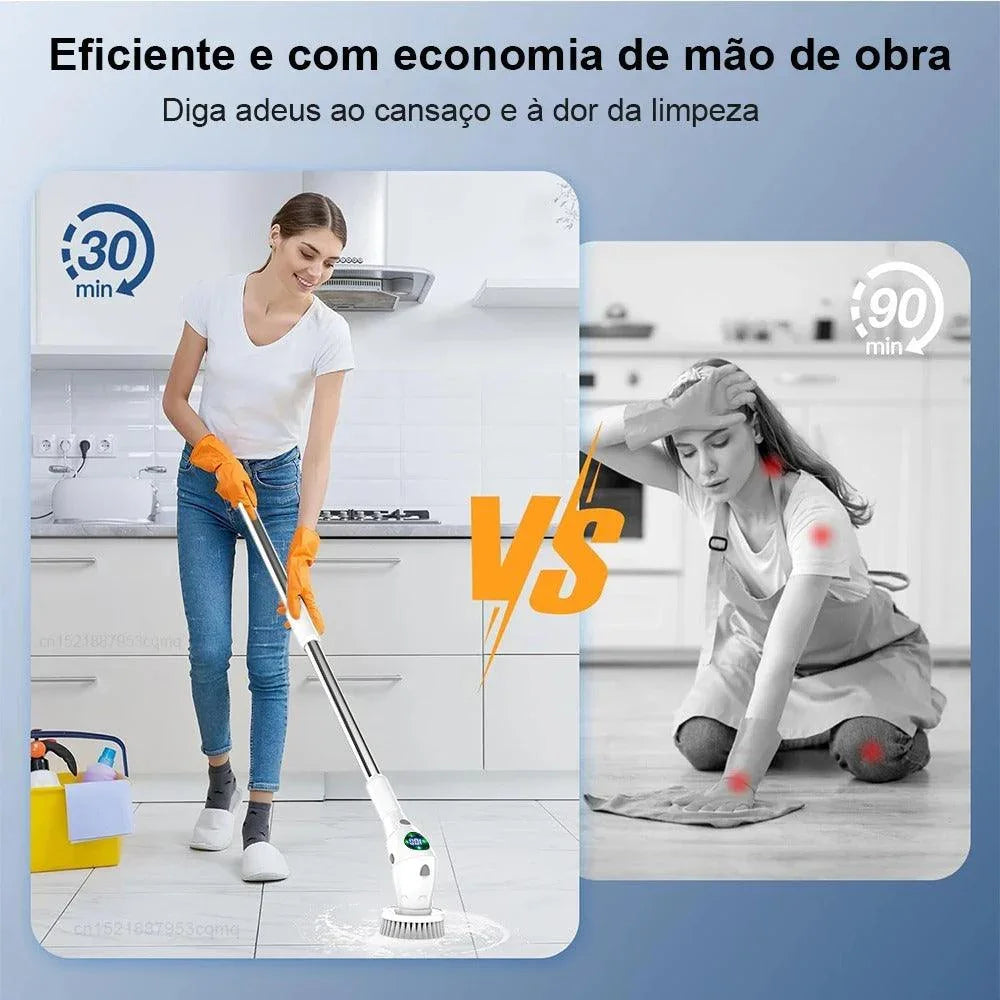 Escova Elétrica PowerBrush™ - Agilidade Máxima / Limpeza Profunda com Conforto!