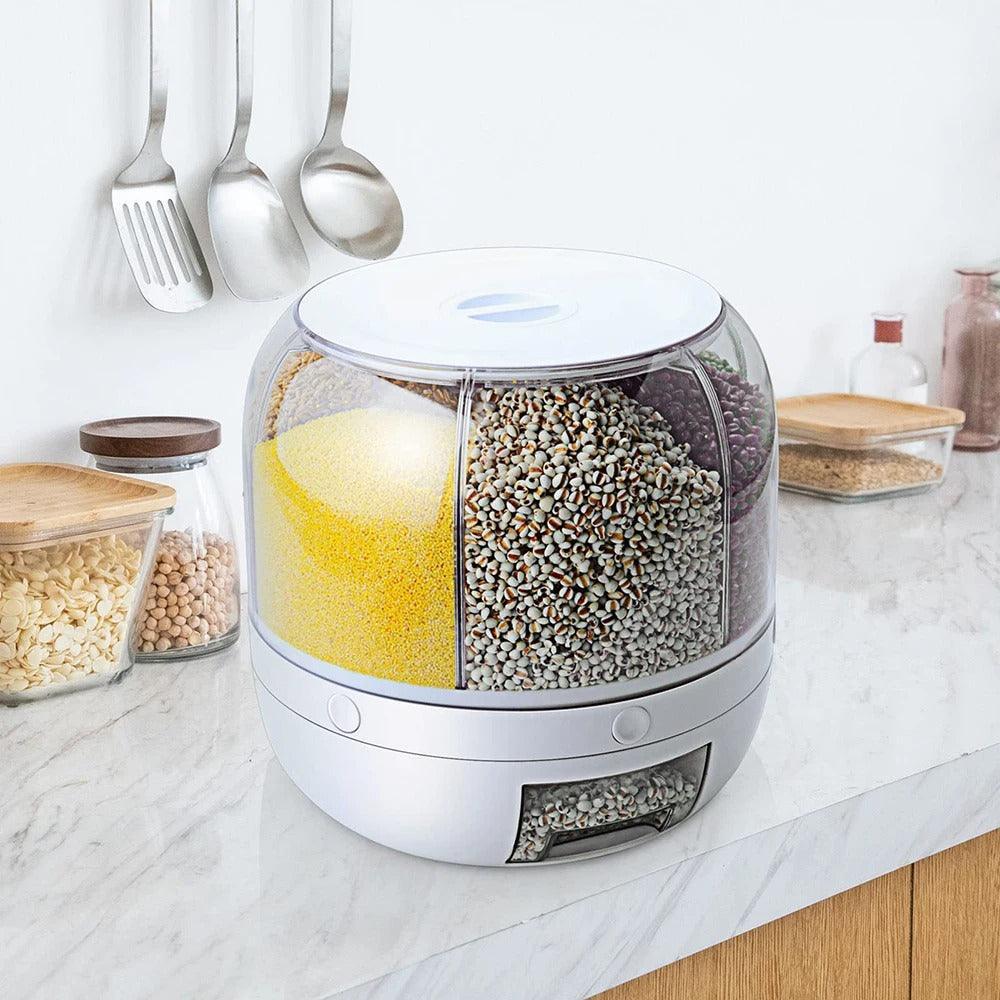 Dispenser de Grãos 360º Modern House™ / Praticidade e Organização para sua Cozinha!