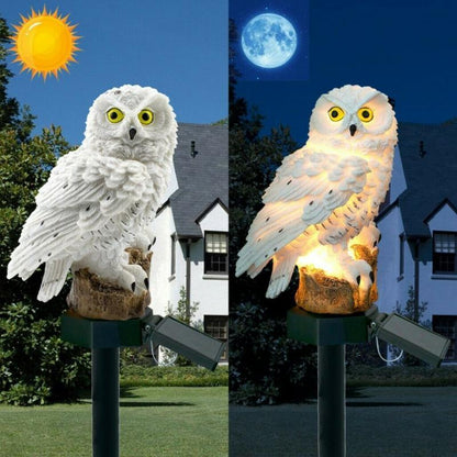 Luminária Solar de Coruja Jardineira