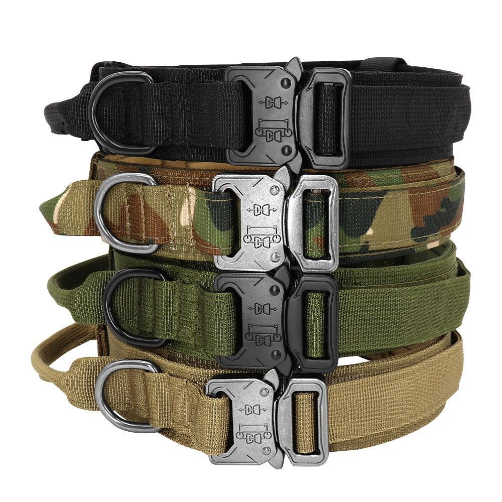 Coleira Tática Militar Para Cães Ultra Reforçada