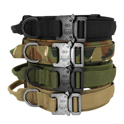 Coleira Tática Militar Para Cães Ultra Reforçada