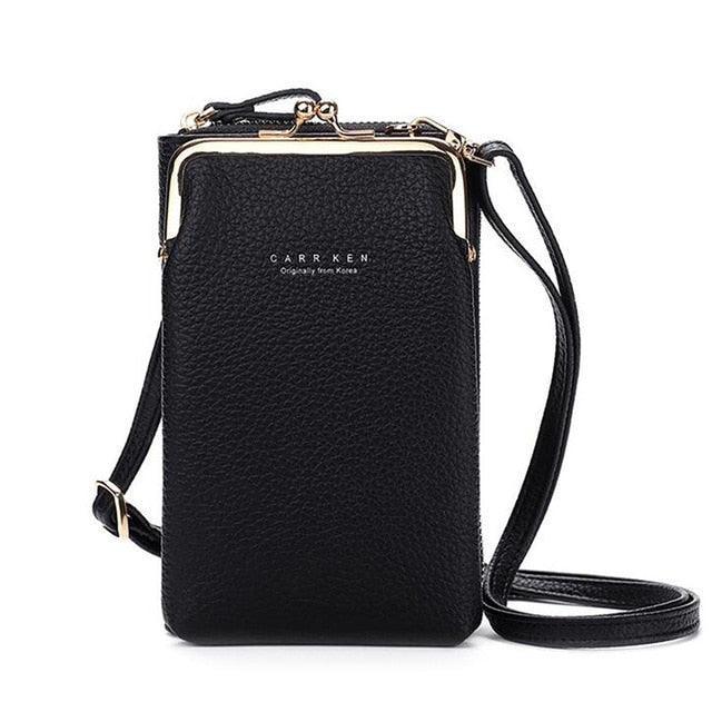 Bolsa Feminina para Celular em Couro PU