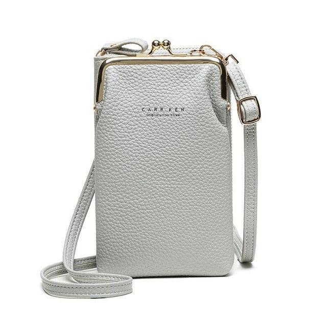 Bolsa Feminina para Celular em Couro PU