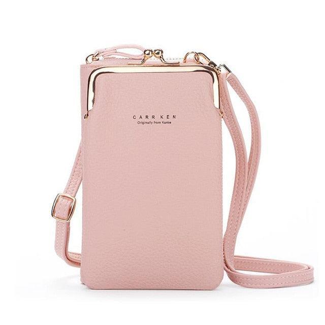 Bolsa Feminina para Celular em Couro PU