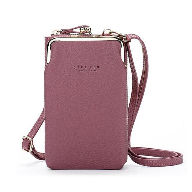 Bolsa Feminina para Celular em Couro PU