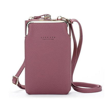 Bolsa Feminina para Celular em Couro PU