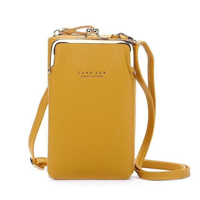 Bolsa Feminina para Celular em Couro PU