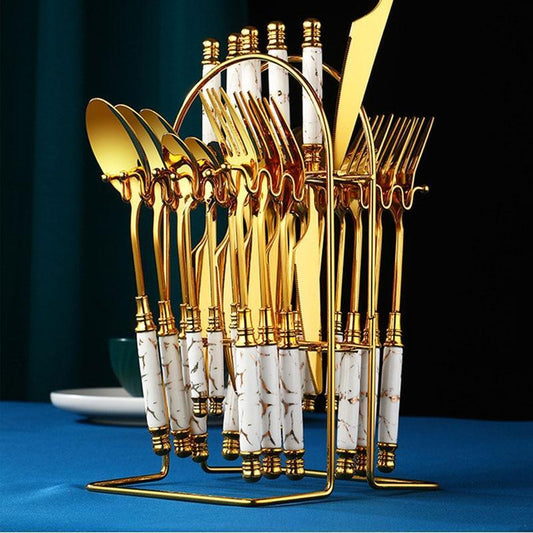 Jogo de Talheres 24pcs GoldDinner