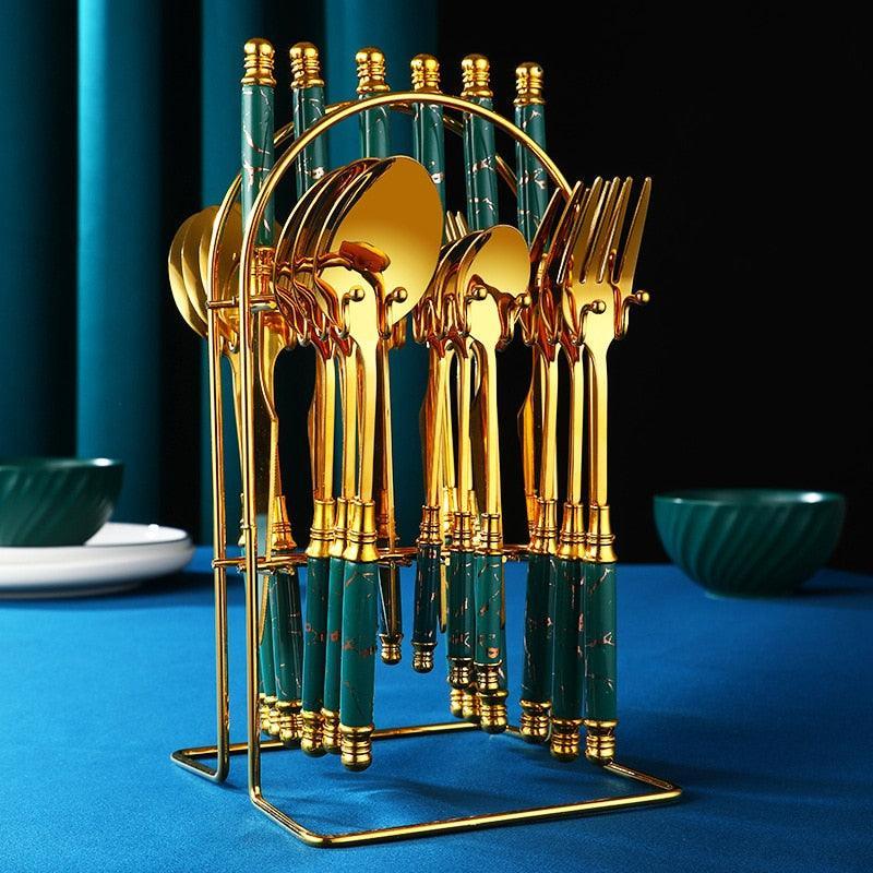 Jogo de Talheres 24pcs GoldDinner