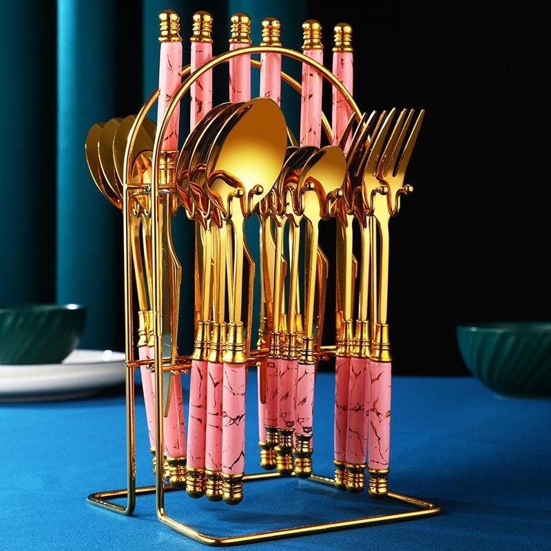 Jogo de Talheres 24pcs GoldDinner
