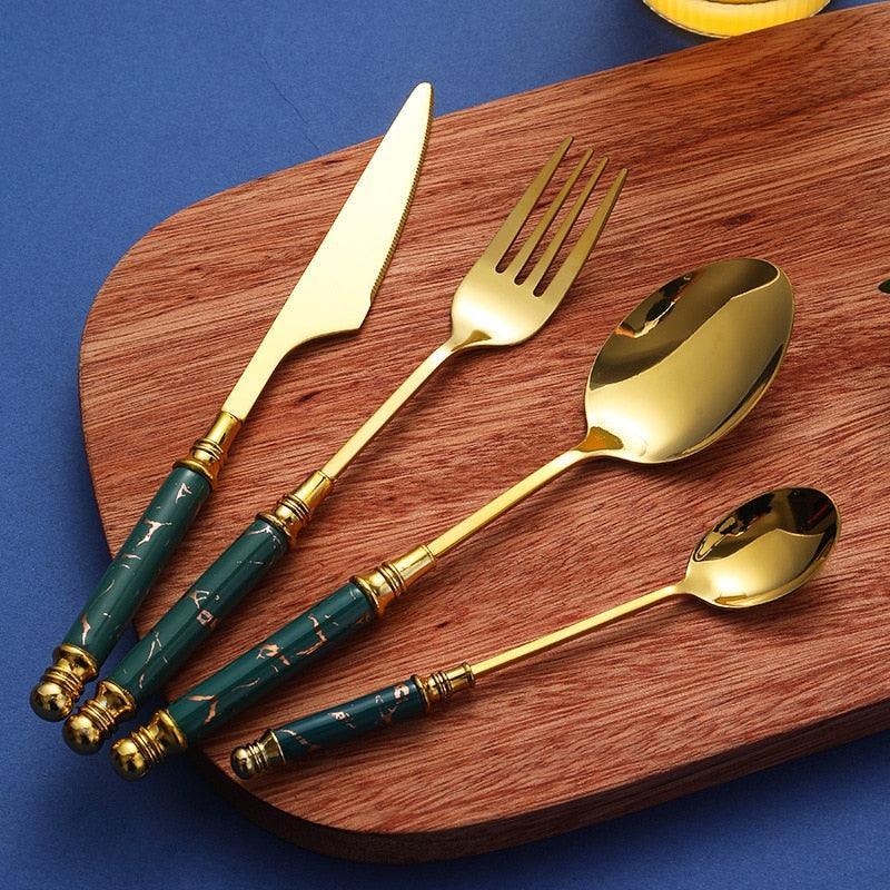 Jogo de Talheres 24pcs GoldDinner