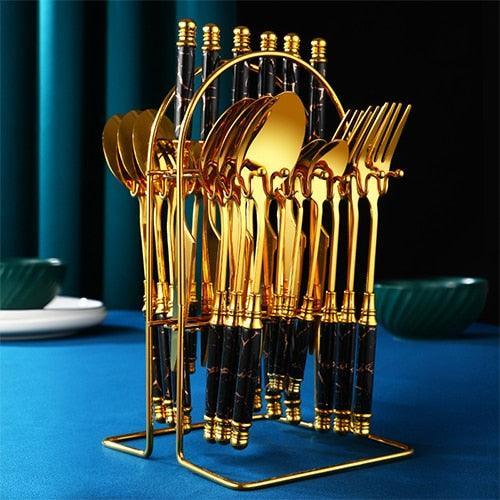Jogo de Talheres 24pcs GoldDinner