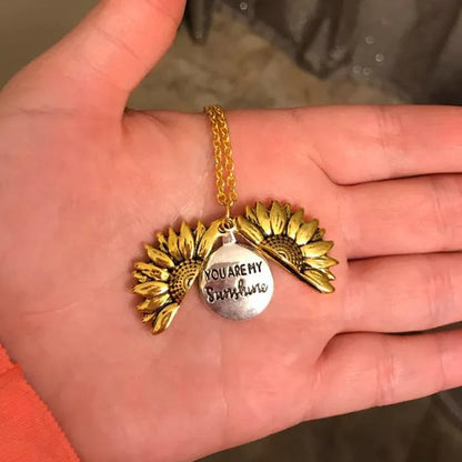 Colar de girassol "You Are My Sunshine"