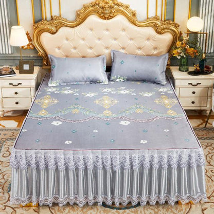 Conjunto Luxury Realeza™ Seda Cetim: Colcha + Fronhas
