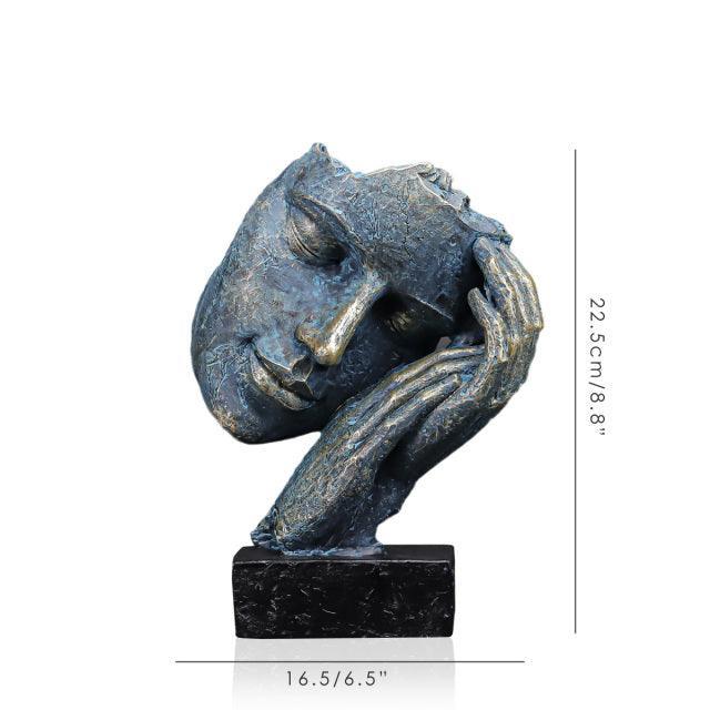 Esculturas de Resina: Faces Abstratas