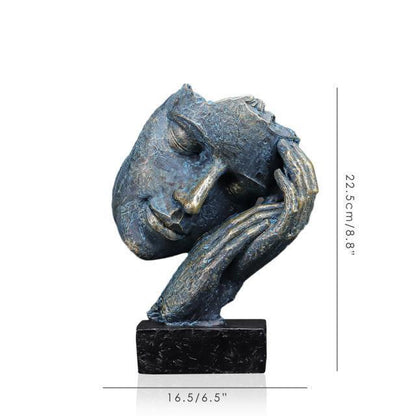 Esculturas de Resina: Faces Abstratas