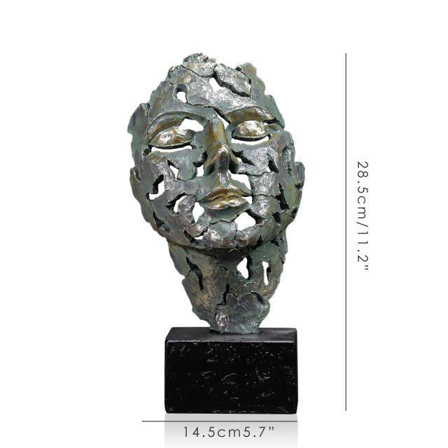 Esculturas de Resina: Faces Abstratas