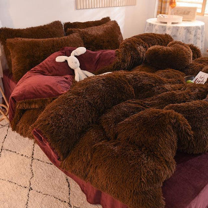 Roupas de Cama em Pelúcia Enjoy Life™ - Ultra Confort com 4 Peças