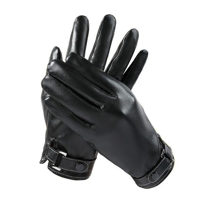Luva de Inverno Masculinas Forrada - Couro Sintético