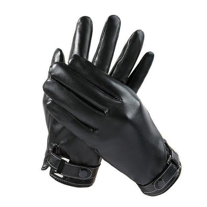 Luva de Inverno Masculinas Forrada - Couro Sintético