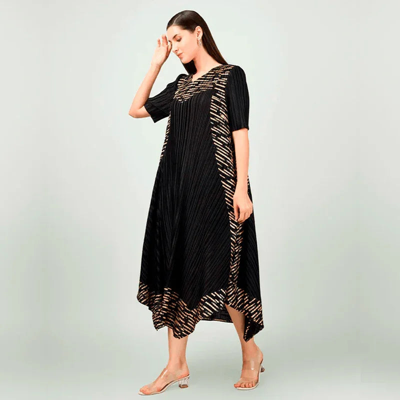 Vestido Vegas™ Elegance Flow / A Elegância Plissada com Leveza Incomparável!