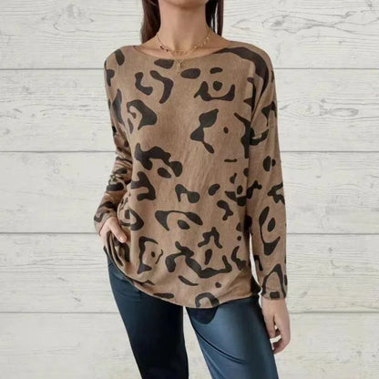 Blusinha Naya™ em Malha Confort com Estampa Animal Print / Estilo Selvagem e Elegante para Mulheres que Gostam de Se Destacar!