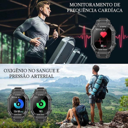 Relógio Inteligente Esportivo de Pressão Arterial 3ATM À Prova d'água