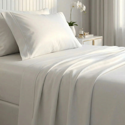 Jogo de Cama Impermeável Minimalist™ com Lençol com Elástico, Lençol Superior e Fronhas / Toque Macio e Conforto para o seu Momento de Descanso!