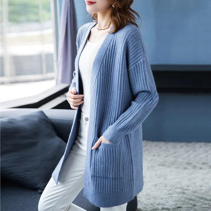 Casaco Estilo Cardigan Matilde™ em Tricot / Sofisticação e Aconchego para Todos os Momentos!