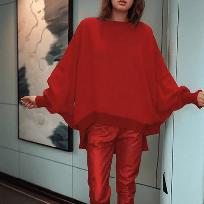Conjunto Eclipse™ Blusa Oversized e Calça Metalizada / Estilo Urbano com Toque de Glamour!